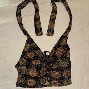 Paisley Halter Top - Multicolor